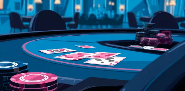 Mesa de poker no casino ao vivo Jonbet Portugal